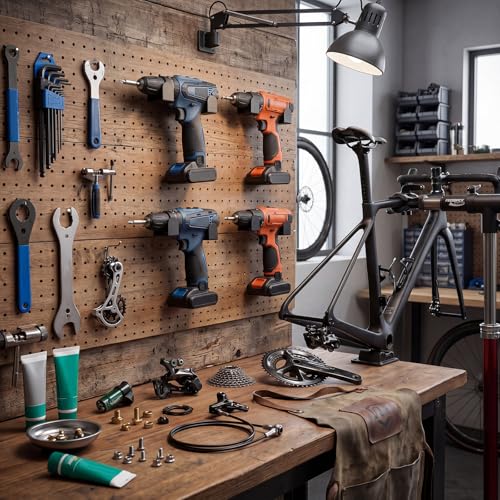 4 Pcs Drill Holder, Heavy Duty Steel Drill Dock Wall Mount, Universal Tool Organizer Rack with Easy Access Space Saving Storage for Garage Workspace Home Storage