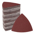 120 Pcs Triangle Sanding Pads, 180 Grits Detail Sander Sandpaper Hook and Loop Sanding Sheet,3-1/8"(80mm) Triangular Sandpaper for 3-1/8" Oscillating Multi Tool, No Holes - size: 180 Grit, style: No Hole