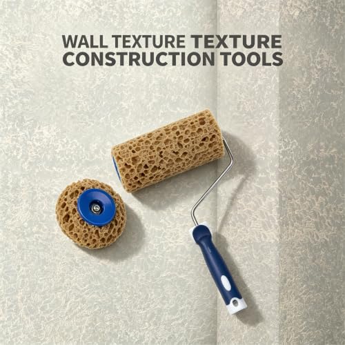 Hanroy 6" Sea Sponge Roller, Texture Pattern Paint Roller for Home Walls - color: M90f