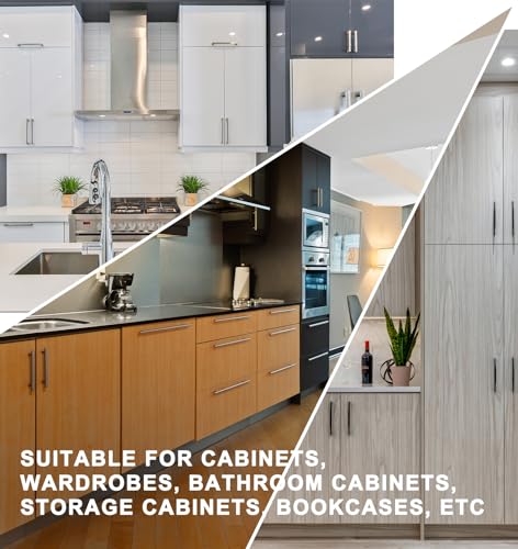 1-1/4 Inch Overlay Soft Close Cabinet Hinges, 6 Pack Slow Soft Close Hinges for Kitchen Cabinets Satin Nickel Hidden Self Closing Kitchen Cabinet Hinges for Cupboard - size: 1-1/4 inch Overlay