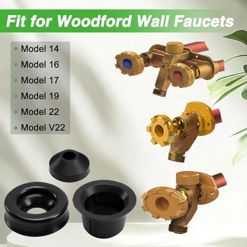 2 Sets of Outside Wall Faucet Repair Seal Kit Compatible with Woodford Model 14 16 17 19 22 V22, Sillcock Rubber Seal Kit Replace# 30560,30008,30459
