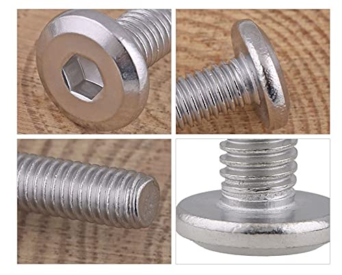 M6 x 65mm Rivet Countersunk Socket Cap Bolts Screws Connecting 304 Stainless Steel - size: 10pcs M6 x 65mm