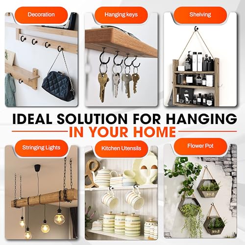 10PCS Screw Hooks + Self-Drilling Drywall Anchor, Expansion Tubes