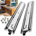 Heavy Duty Locking Drawer Slides Load 150 lbs Full Extension Runners with Lock 12 14 16 18 20 22 24 26 28 30 32 34 36 38 40 Inch Side Mount Rails for Drawer Capacity 150 lb 1 Pair - size: 14 Inch, style: With lock