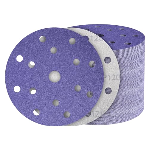 50Pcs 6 Inch Sanding Discs Assortment, Hook and Loop Orbital Sandpaper - style: MixGrit-50Pcs