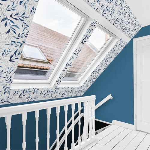 Main Street Peel and Stick Wallpaper Sheets, You Do Blue, 12-Pack - style: You do Blue