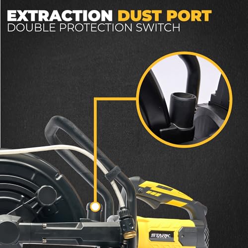 Stark USA 3200W Electric 16" Cutter Circular Saw Wet/Dry Concrete Saw Cutter Saw 20AMP Water Line Attachment Included 16" Blade