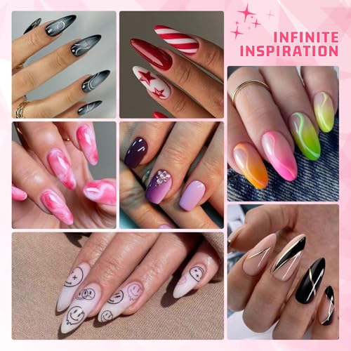 Ombre Gel Polish Palette,16Colors Pat Gel Paint Nail Art Kit Sponge Patting - color: 16 Colors J