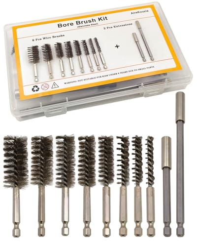Wire Brush for Drill - Long Drill Wire Brush Attachment for Rust Removal