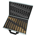 234Pcs(3/64"-1/2") Cobalt Drill Bit Set M35 HSS Jobber Length - size: 234pcs, 3/64"-1/2"