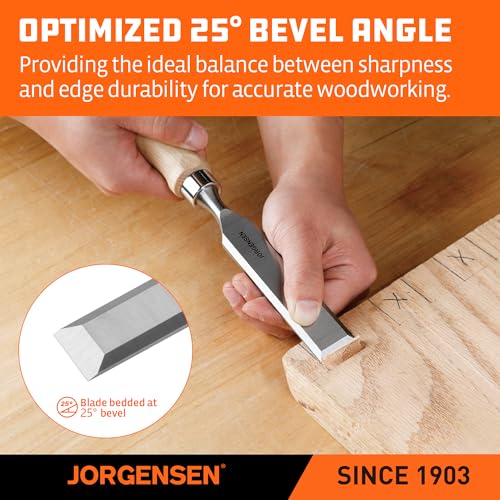 Jorgensen 4-Piece Expansion Wood Chisel Set, 3/8", 5/8", 1-1/4", 1-1/2" - size: 3/8", 5/8", 1-1/4", 1-1/2"