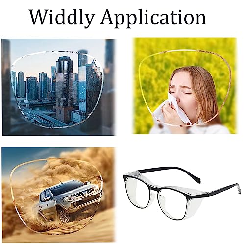 Safety Glasses for Men Women, Anti Fog Safety Goggles Comfortable Blue Light Blocking UV Protective Adult Nurse - color: Black Pink 3pack