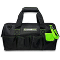 Rhino USA Tool Bag (18-Inch) - Heavy Duty Wide Mouth Tote for Men - color: Black