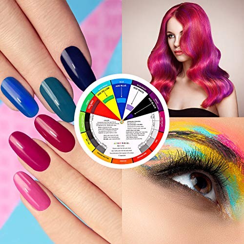 Nezyo 4 Pcs Color Wheel Paint Mixing Learning Guide Art Class Teaching Tool