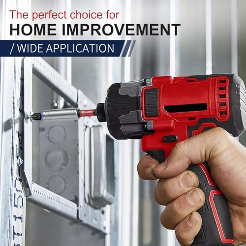 5PCS 1/4" Strong Magnetic Impact Bit Holder, Black Series, Upgraded Magnetic Drill Bit Extension for Impact Driver, Cordless Drill, 1/4" Hex Shank Premium S2 Steel - size: 5PCS