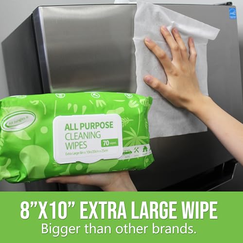 Air Jungles Car Interior Cleaning Wipes Set 210 Count, XL 8" x 10" - size: 210 Count (Pack of 1)