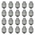 Conduit Connectors, 1/2 Inch, Straight, Grey, 20-Pack - size: 20-Pack