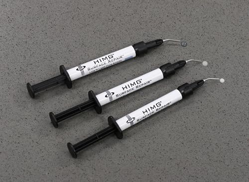 Grey Tones Upgraded Quartz Countertop Repair Kit, Granite Repair Kit, Chip Repair for Quartz, Granite, Marble, Corian, Porcelain, Acrylic, Edge Chips and More… by HIMG Surface Repair | Multi-shade grey repair kit designed to fix chips, nicks, and cracks o
