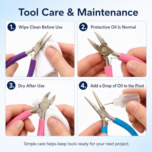 3-Piece Jewelry Pliers Set for Jewelry Making & Crafts