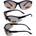 Global Vision Safety Shop Glasses - color: Blue Frame/Clear Lens
