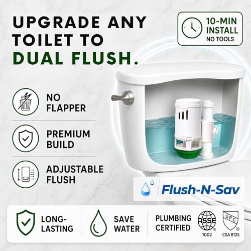3" Flapper Eliminator Quick Connect Valve Conversion Kit and Overflow Water Conserver - with Metal Ceramic Handle - New - size: 3 - Inch, style: Metal-Ceramic Handle