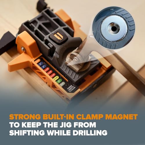 BORA Mini Pocket Hole Jig Kit with 50 Screws Auto-Adjusting Portable System - size: Mini Pocket Hole Jig