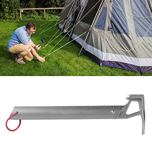 Camping Claw Hammer, Multi-Functional Tent Stake Hammer Portable Stainless Steel Ox Horn Head Tent Stake Hammer with Aluminium Handle for Camping Hiking Backpacking Gardening