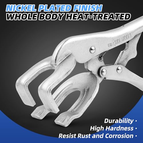 URASISTO 10" Locking Pliers, Metal Welding Clamp, Quick-lock Release for Easy Removal