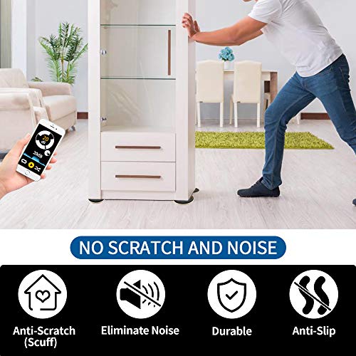 Furniture Sliders for Carpet,16 PCS Heavy Duty Furniture Moving Pads,3.5" Reusable Furniture Movers Sliders for Protect Carpet Surfaces, Move Heavy Furniture Easy and Quickly! - size: 16pcs 3.5" Brown