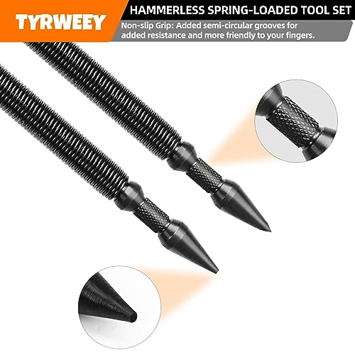 5pc Nail Setter, Center Punch, Hinge Pin Removal Tool, Cold Chisel - style: 5pcs(Nail Setter & Hinge Pin Punch & Cold Chisel)