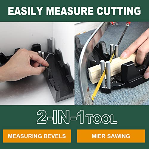 AUSTUFF 2-in-1 Mitre Measuring Cutting Tool for Woodworking
