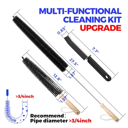 Holikme Dryer Vent Cleaner Kit 3 Pack – Crevice & 2 Lint Brushes - size: 3Pack
