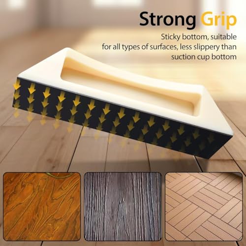 Floor Gap Fixer Tool Kit – Heavy-Duty Plank Grabber with Rubber Mallet & Washable Adhesive Pad for Laminate, Vinyl, and Hardwood Flooring Repair