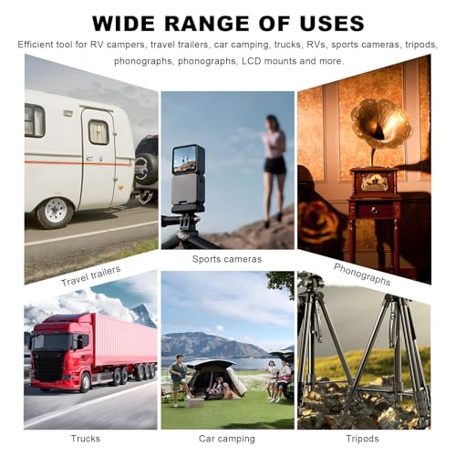 4 PCS RV Standard Levels, Bubble Spirit Level RV Standard Level Indicators Tool with Mounting Holes, Universal Spirit Leveling Tools for Tripod Travel Trailer Camping Motorhome