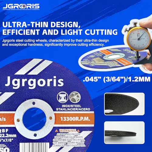 100 Count Cut Off Wheels 4 1/2 Inch, General Purpose Cutting Wheel