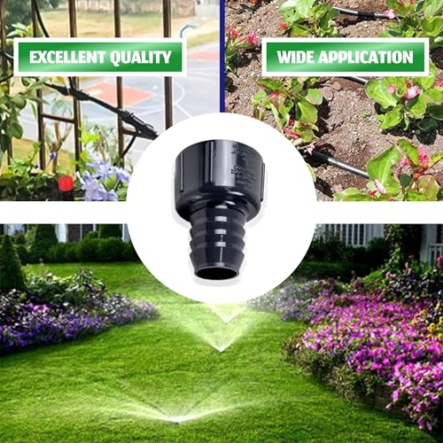 1" Barbed Insert x 1" Female NPT Threaded PVC Adapter-Barbed Hose Connector-Adapter Connects Flexible Pipe-Sch 40, Gray - size: 1" Barbed Insert x 1" FNPT, style: Adapter