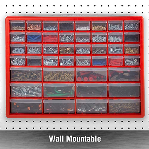 Stalwart 44 Drawer Storage Cabinet with 12 Large, 32 Small Compartments - style: 44 Drawers