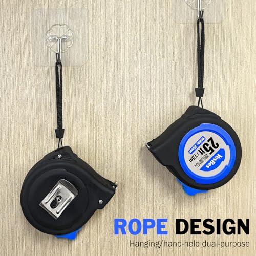 Tape Measure 25 ft, 12 Pack Bulk Easy Read Measuring Tape Retractable, Self-Locking Measurement Tape 25 FT by 1 in
