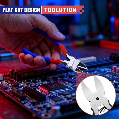 5" Small Wire Cutter Diagonal Cutting Plier Flush Cutter -10 Pack - color: 5"- 10 Pack
