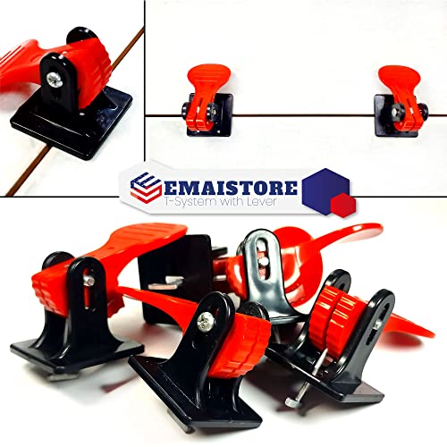 Reusable Tile Leveling System Kit – 50 Adjustable Tile Levelers with Replaceable Steel T-Pins, 100pcs 2mm & 100pcs 3mm Tile Spacers, Professional Tile Installation Tool Set for Walls & Floors