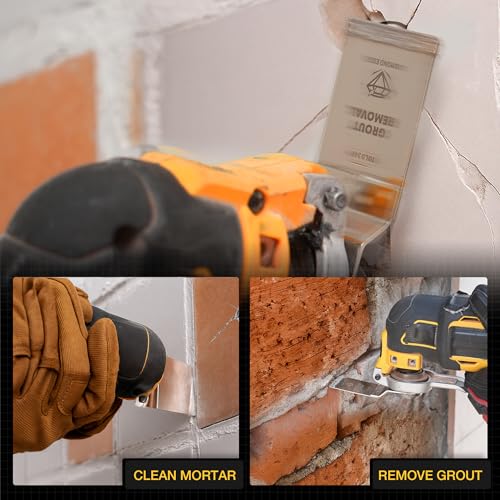 TOLESA Diamond Oscillating Saw Blades for Grout and Mortar, 3-Pack - size: 3 PCS