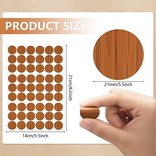Epakh 864 Pcs Screw Hole Covers Wood Stickers, Basic Color - color: Basic Color