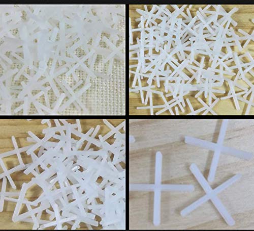 Tile Leveling System Kits with 100pcs Tile Leveler Spacers, 500PCS Tile Spacer and 2 Wrenches, Reusable Spacer Flooring Level Tile levellers Set System Construction for Builing Walls & Floors