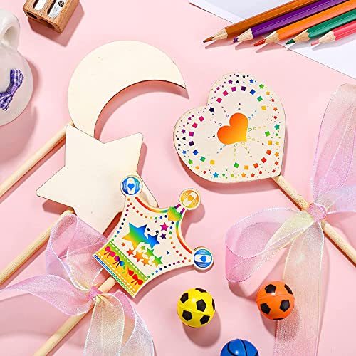 Wooden Dowels Wooden Sticks for Crafts 1/4" x 17.5", 50 PCS Wood Dowel Rods, Wood Sticks for Crafting, Macrame Dowels, Unfinished Round Hardwood Stick for Tiered Cake Support Flower Bouquet, Popsicle - size: 1/4"×17.5"-50PCS