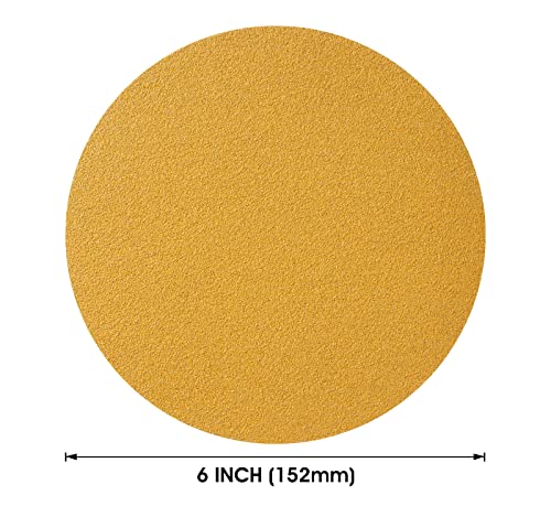 S SATC 100 Grit Sandpaper Roll 100 PCS 6 Inch Round Sanding Discs Aluminum Oxide Sandpaper Discs with Adhesive Back for Wood, Auto Body Repair, Paint, Metal, and Plastic - style: 100 Grit