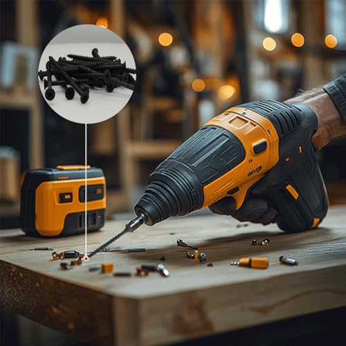 Coarse Thread Drywall Screw, #8 x 2-3/4", Black Phosphate Coated, Bugle Head Phillips Drive, Fast Self Tapping, Sharp Point, Ideal Screw for Drywall Sheetrock, Wood, and More, 35 Pieces - size: #8 x 2-3/4-Inch