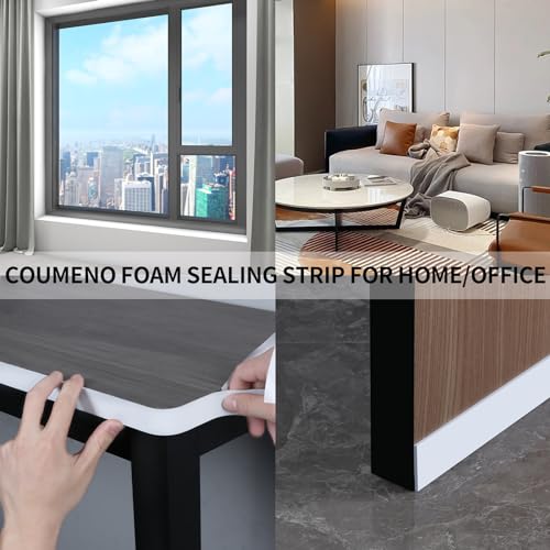 White Foam Tape Weather Stripping Sealing Sponge,1.2in x 9.84FT - color: White, size: 1.2in x 9.84FT