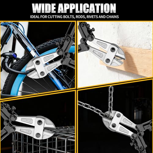 GRENPRO 18 Inch Heavy Duty Bolt Cutter, Chrome Vanadium, Anti-Slip Handle - style: 18" Bolt Cutter