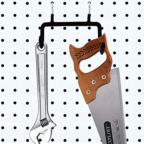 5PCS Pegboard Drill Holder with Double Hooks and Accessories Bag for Power Tools