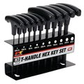 Performance Tool W80274 10-Piece SAE T-Handle Allen Wrench Set, Long Arm Hex Key Wrench Set - size: 10 Pieces, style: 10pc SAE T-Handle Hex Key Set